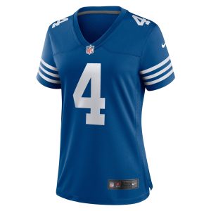 Women's Indianapolis Colts Sam Ehlinger Nike Blue Game Player Jersey
