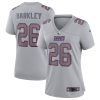 Women's New York Giants Saquon Barkley Nike Gray Atmosphere Fashion Game Jersey