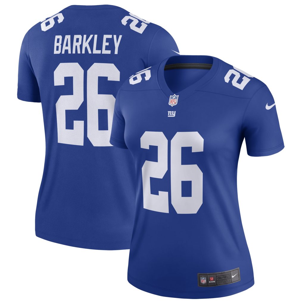 Women's Nike Saquon Barkley Royal New York Giants Legend Jersey