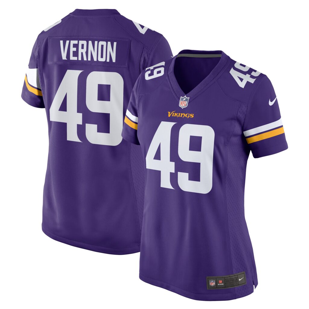 Seth Vernon Minnesota Vikings Nike Women's Game Jersey -  Purple