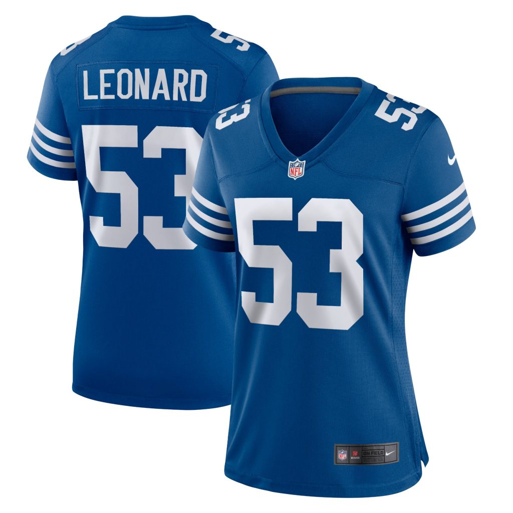 Women's Indianapolis Colts Shaquille Leonard Nike Royal Alternate Game Jersey