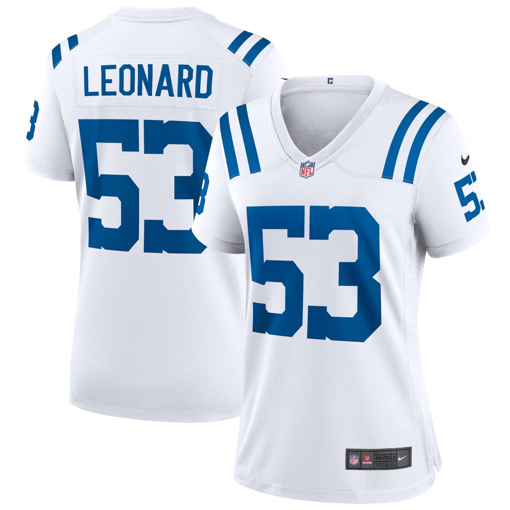 Women's Nike Darius Leonard White Indianapolis Colts Game Player Jersey