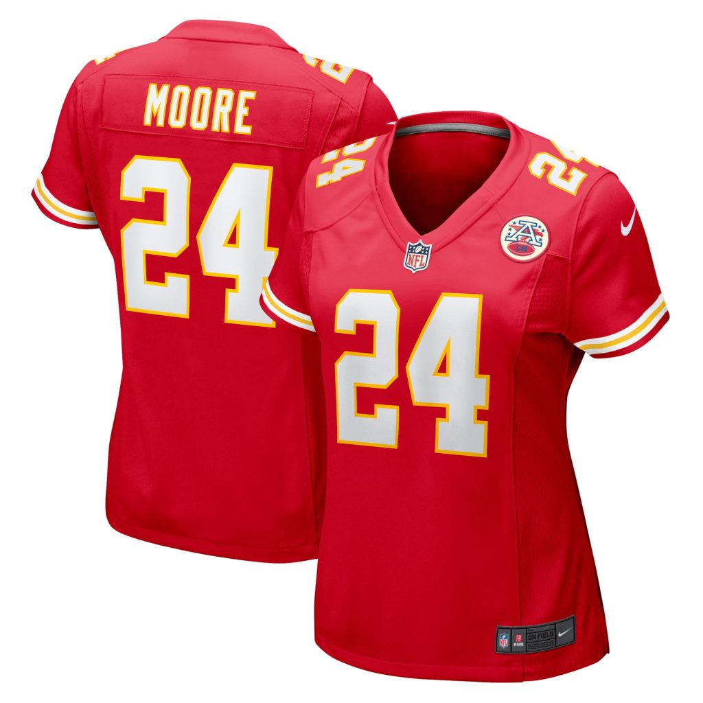 Women's Kansas City Chiefs Skyy Moore Nike Red Game Player Jersey