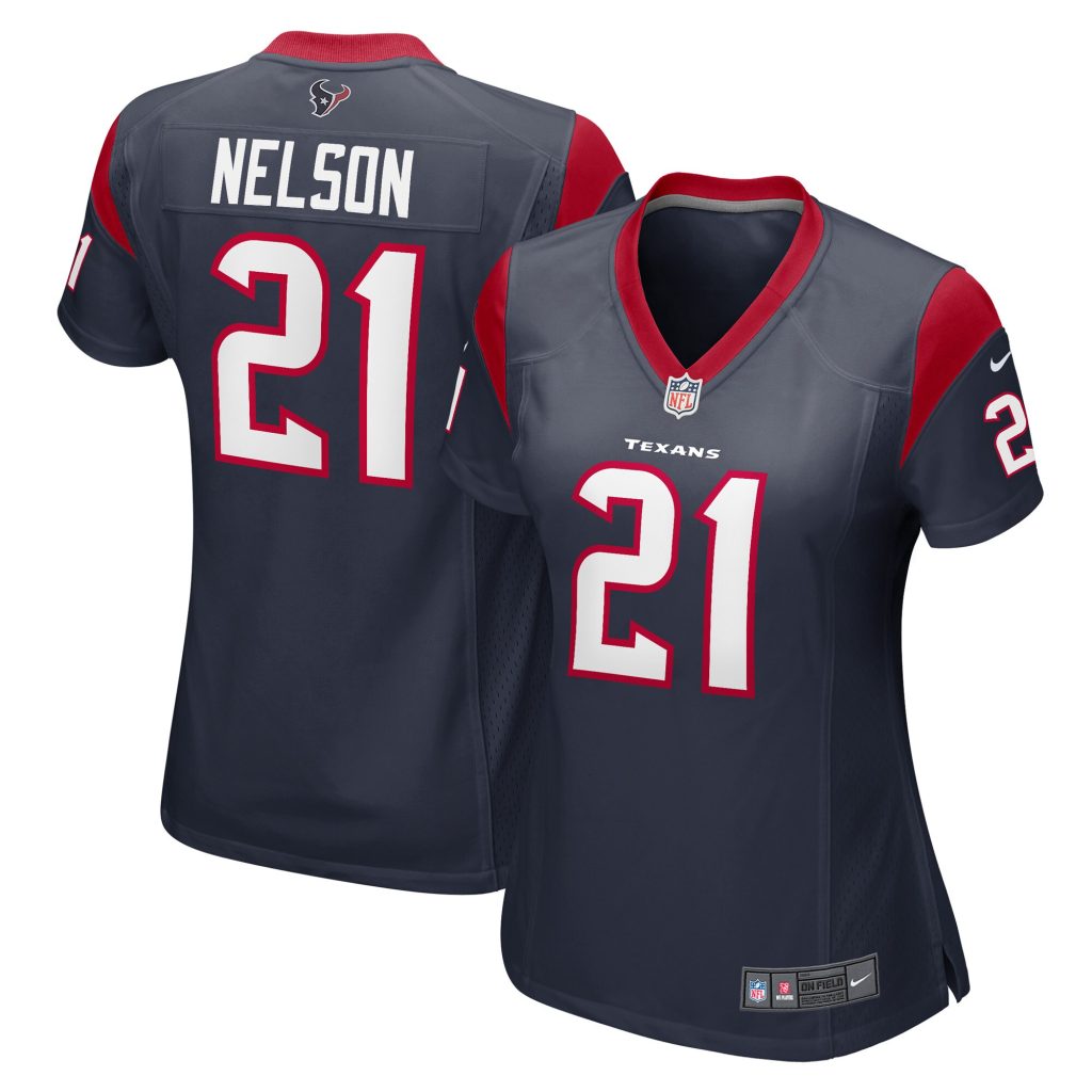 Women's Houston Texans Steven Nelson Nike Navy Game Player Jersey