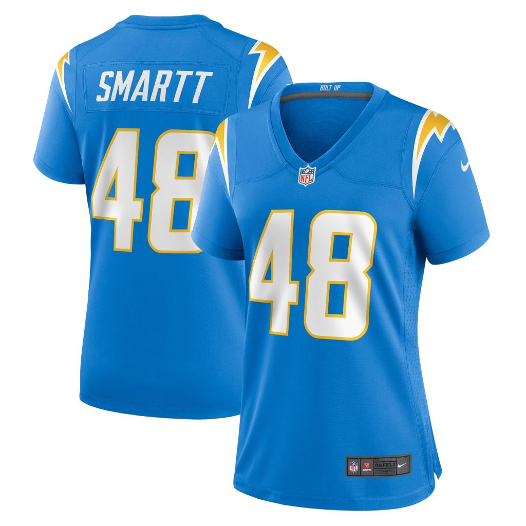 Women's Los Angeles Chargers Stone Smartt Nike Powder Blue Game Player Jersey