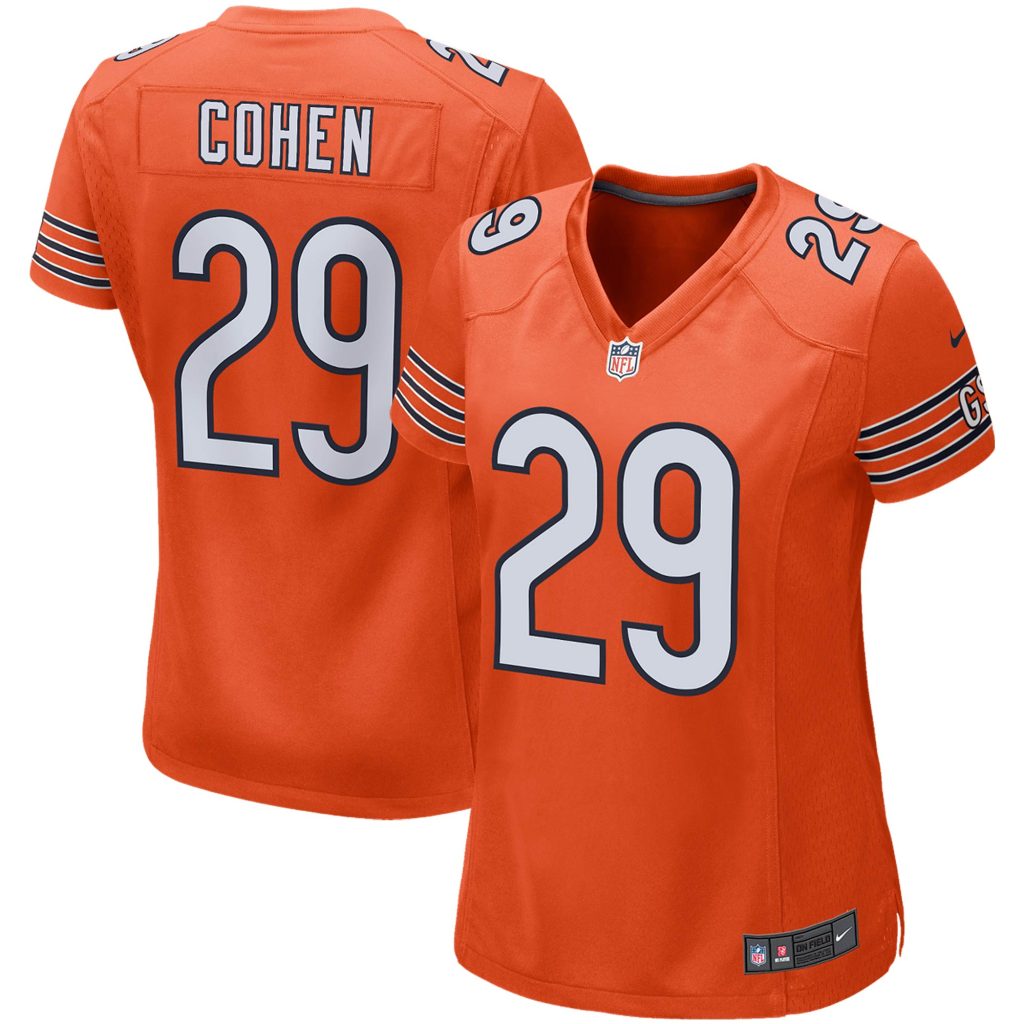 Women's Chicago Bears Tarik Cohen Nike Orange Game Jersey