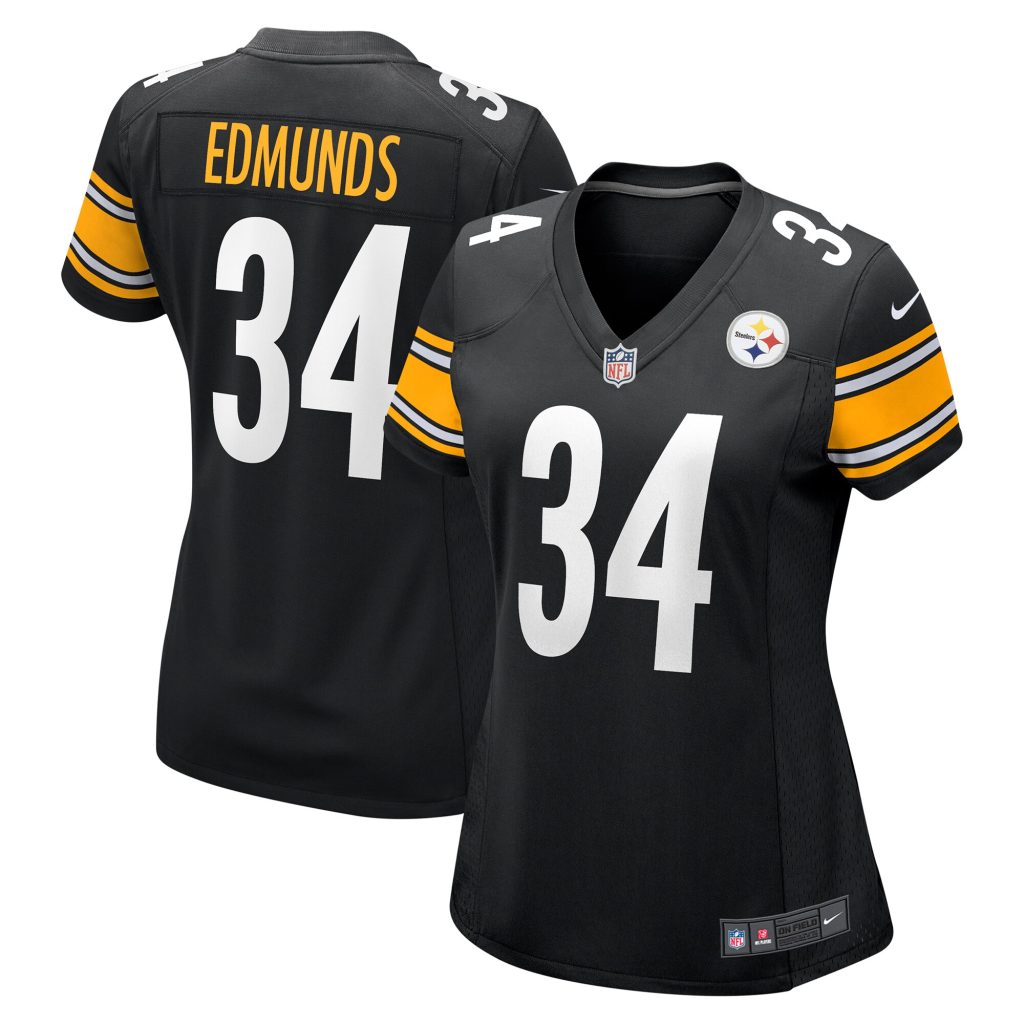 Women's Pittsburgh Steelers Terrell Edmunds Nike Black Game Jersey
