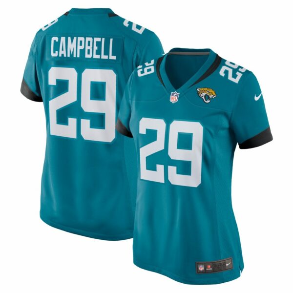 Women's Jacksonville Jaguars Tevaughn Campbell Nike Teal Home Game Player Jersey