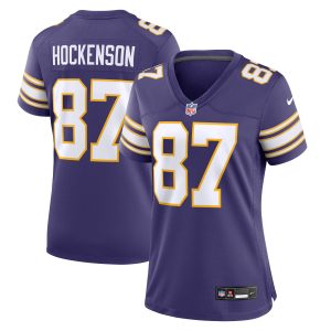 Women's Minnesota Vikings T.J. Hockenson Nike Purple Classic Player Game Jersey