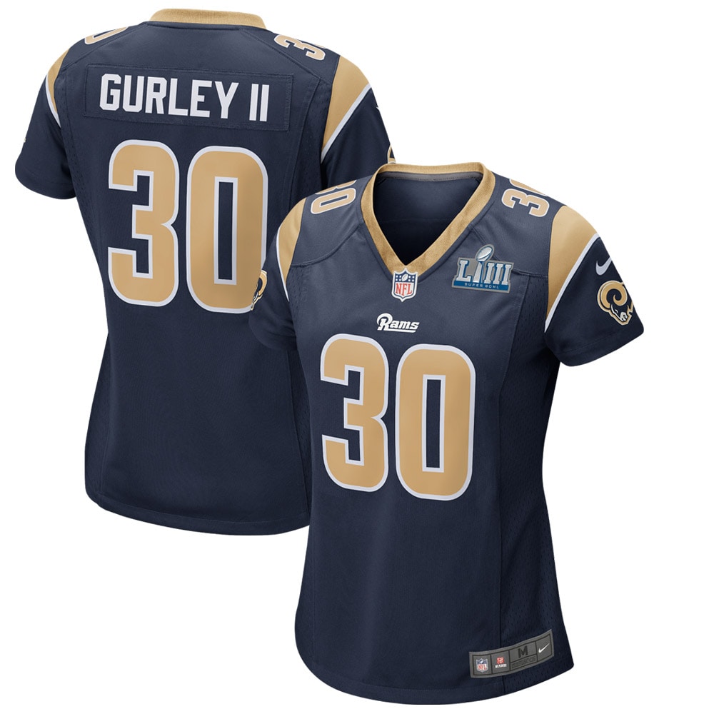 Women's Los Angeles Rams Todd Gurley II Nike Navy Super Bowl LIII Bound Game Jersey