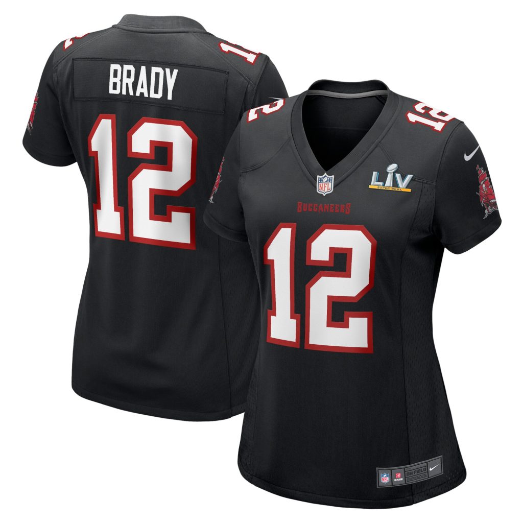 Tom Brady Tampa Bay Buccaneers Nike Women's Super Bowl LV Bound Game Fashion Jersey - Black