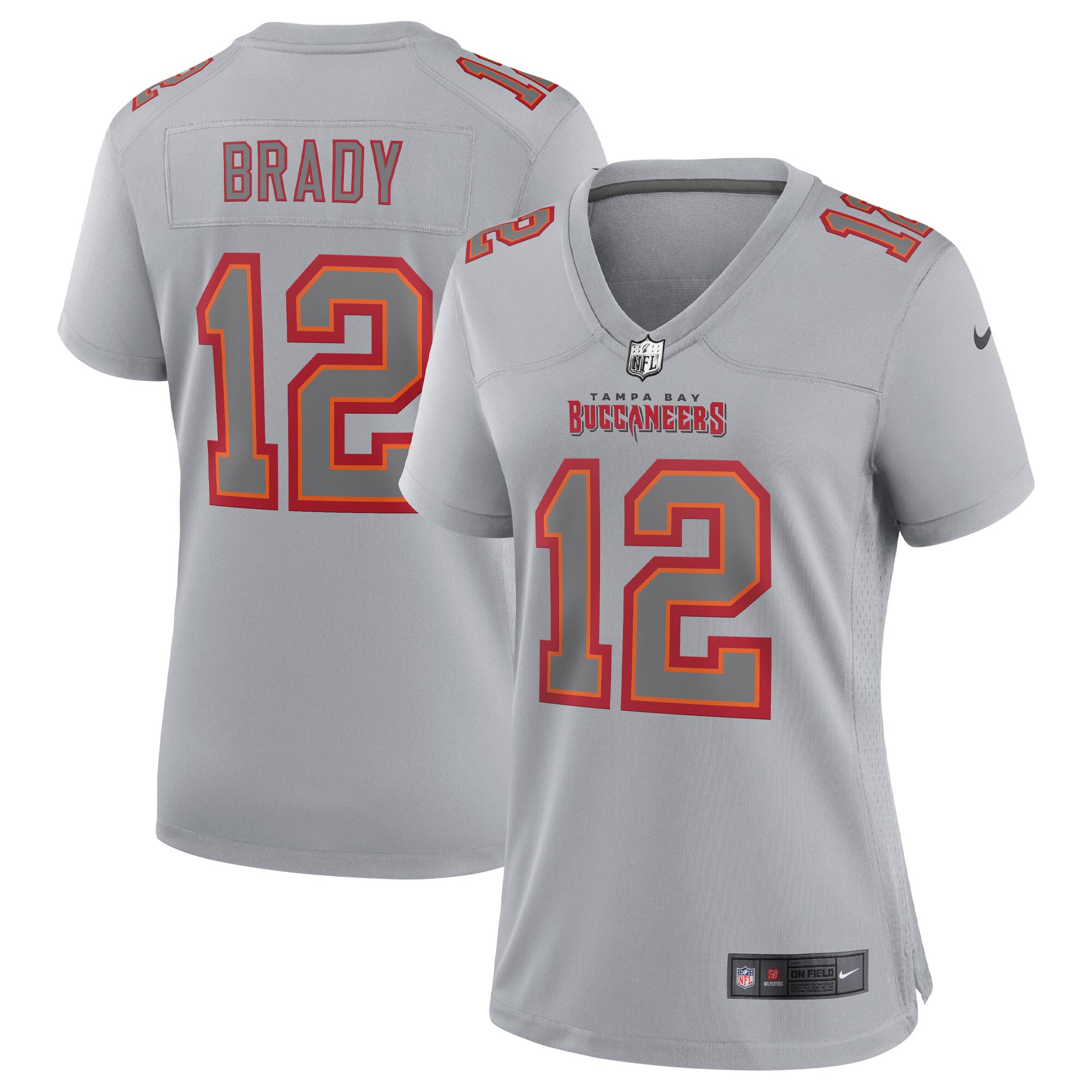 Women's Tampa Bay Buccaneers Tom Brady Nike Gray Atmosphere Fashion ...