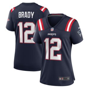 Women's New England Patriots Tom Brady Nike Navy Retired Game Jersey