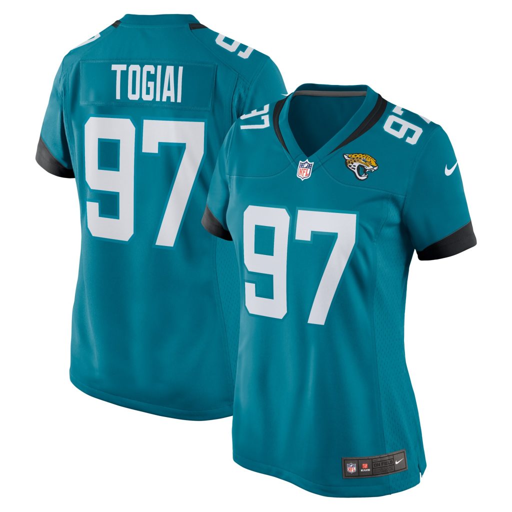 Tommy Togiai Jacksonville Jaguars Nike Women's Team Game Jersey -  Teal