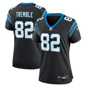 Women's Carolina Panthers Tommy Tremble Nike Black Team Game Jersey