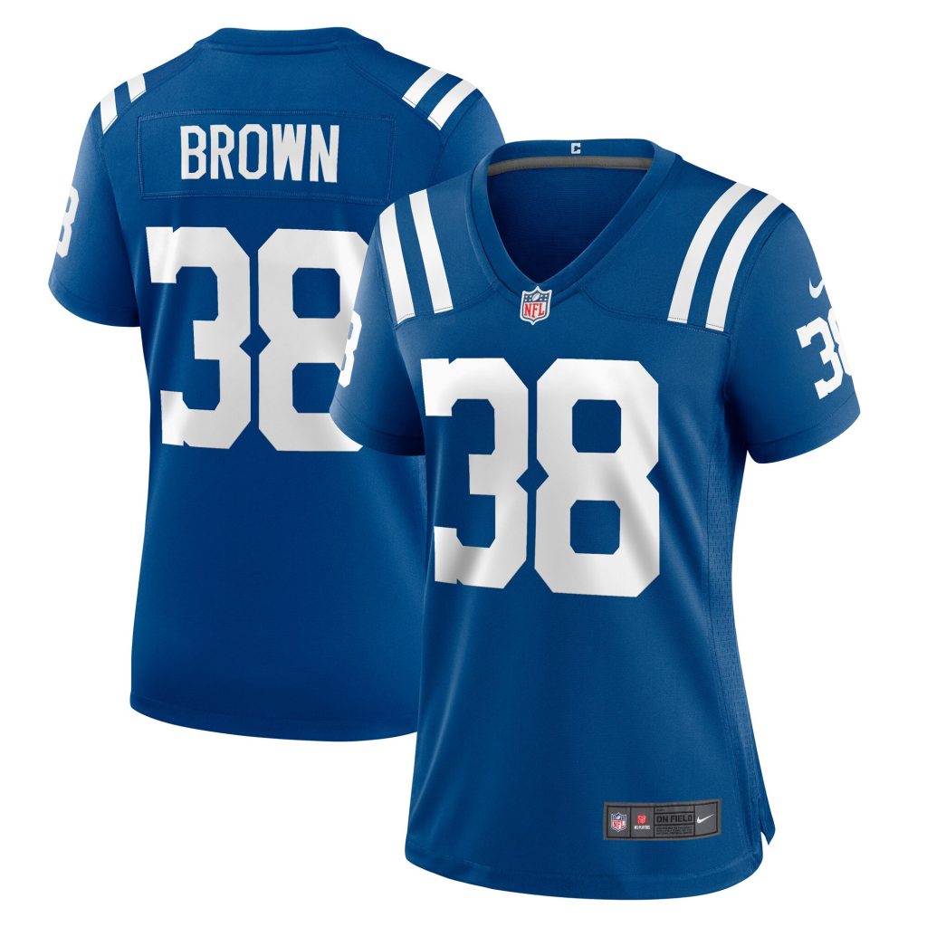 Women's Indianapolis Colts Tony Brown Nike Royal Player Game Jersey