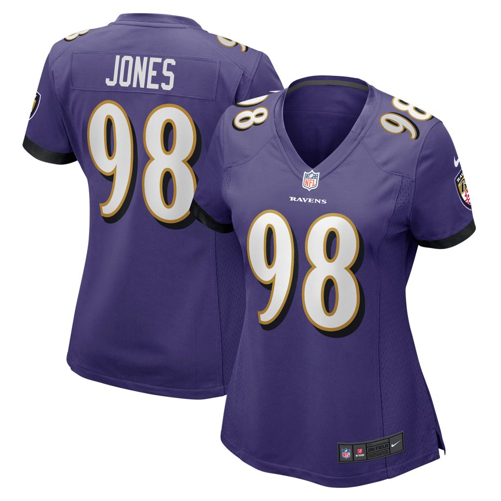 Women's Baltimore Ravens Travis Jones Nike Purple Player Game Jersey