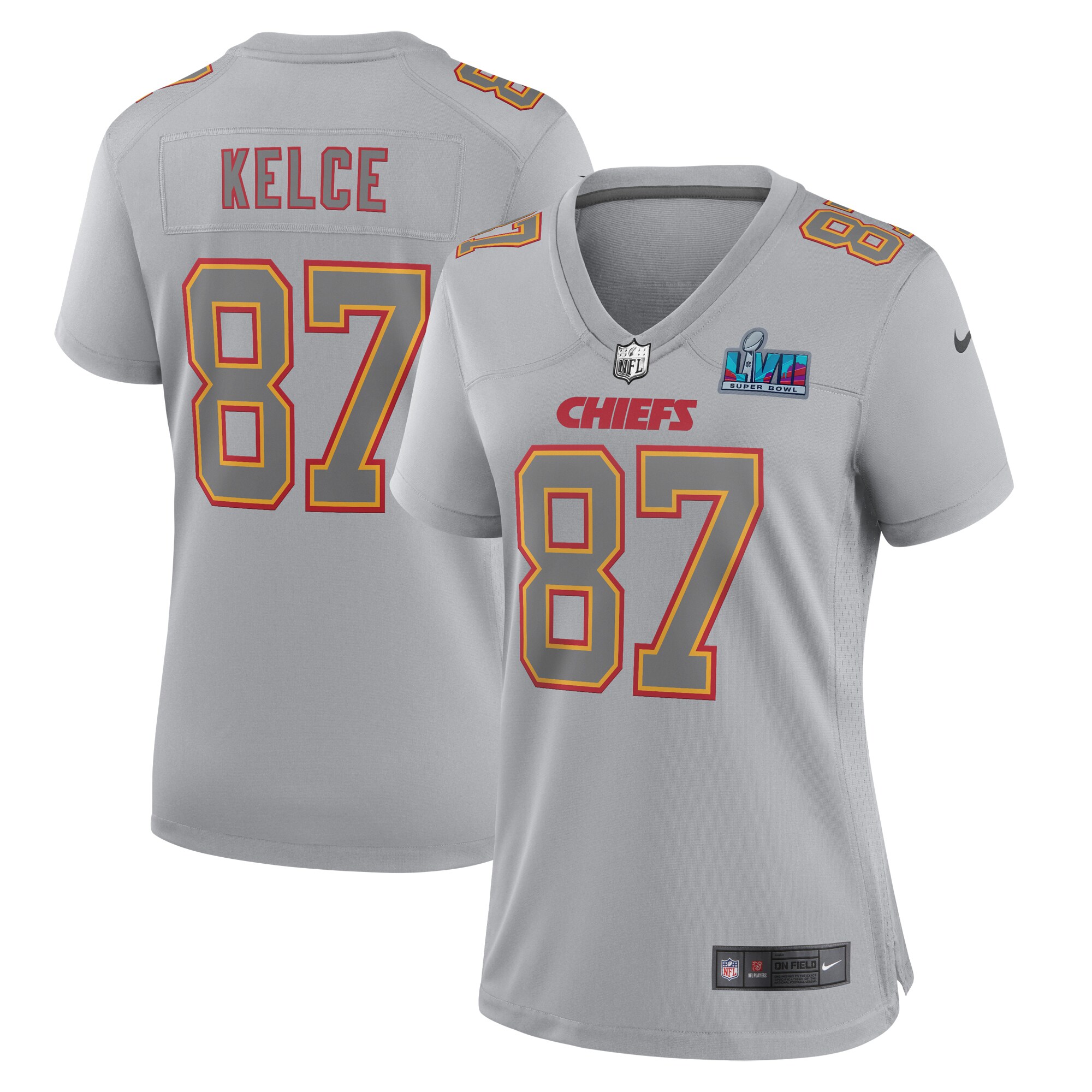 Super Bowl 57 KC Chiefs Travis Kelce TE 4-⭐⭐⭐⭐Iron-on CAPTAIN C-PATCH + NFL  Logo