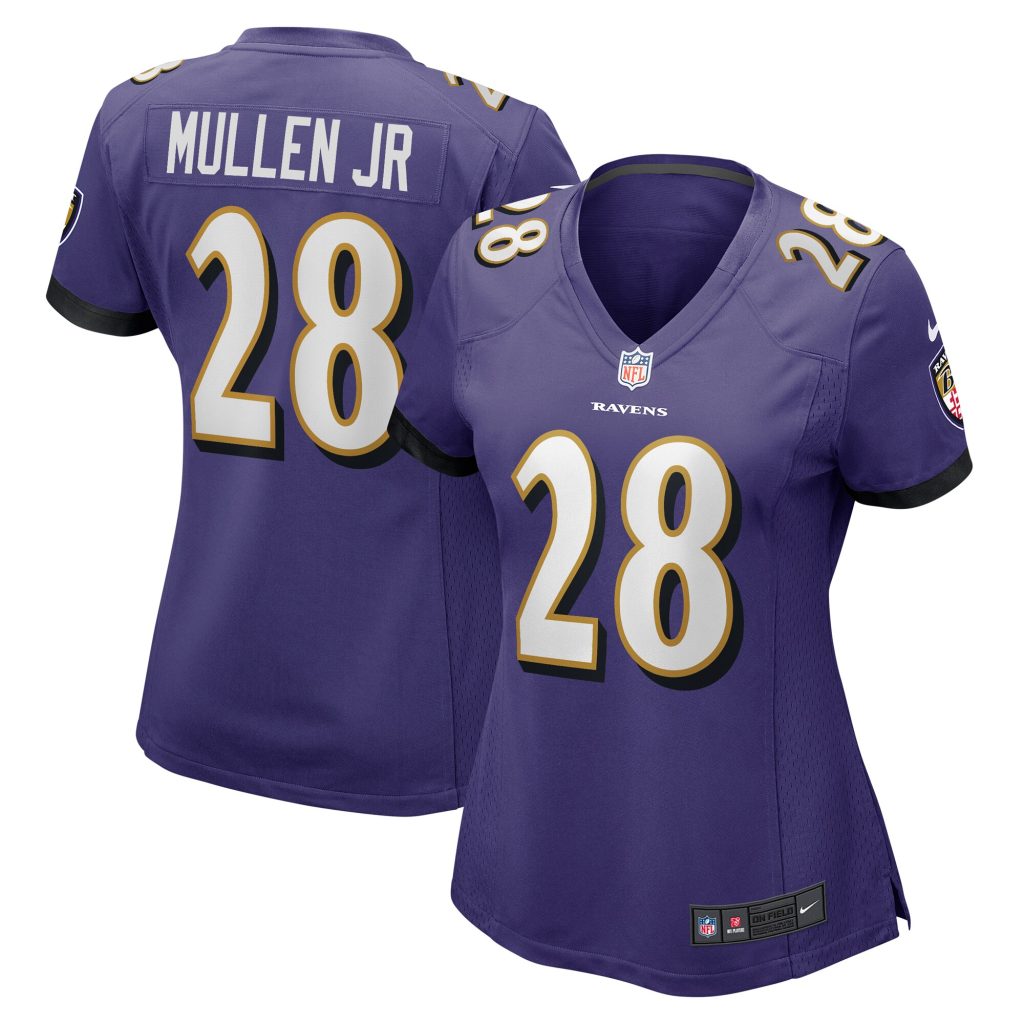 Trayvon Mullen Jr. Baltimore Ravens Nike Women's Team Game Jersey -  Purple
