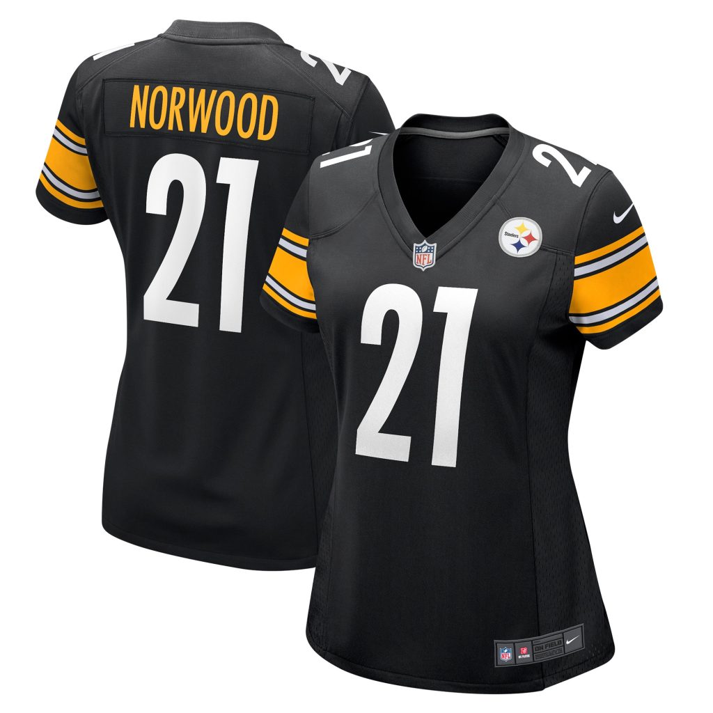 Women's Pittsburgh Steelers Tre Norwood Nike Black Game Jersey