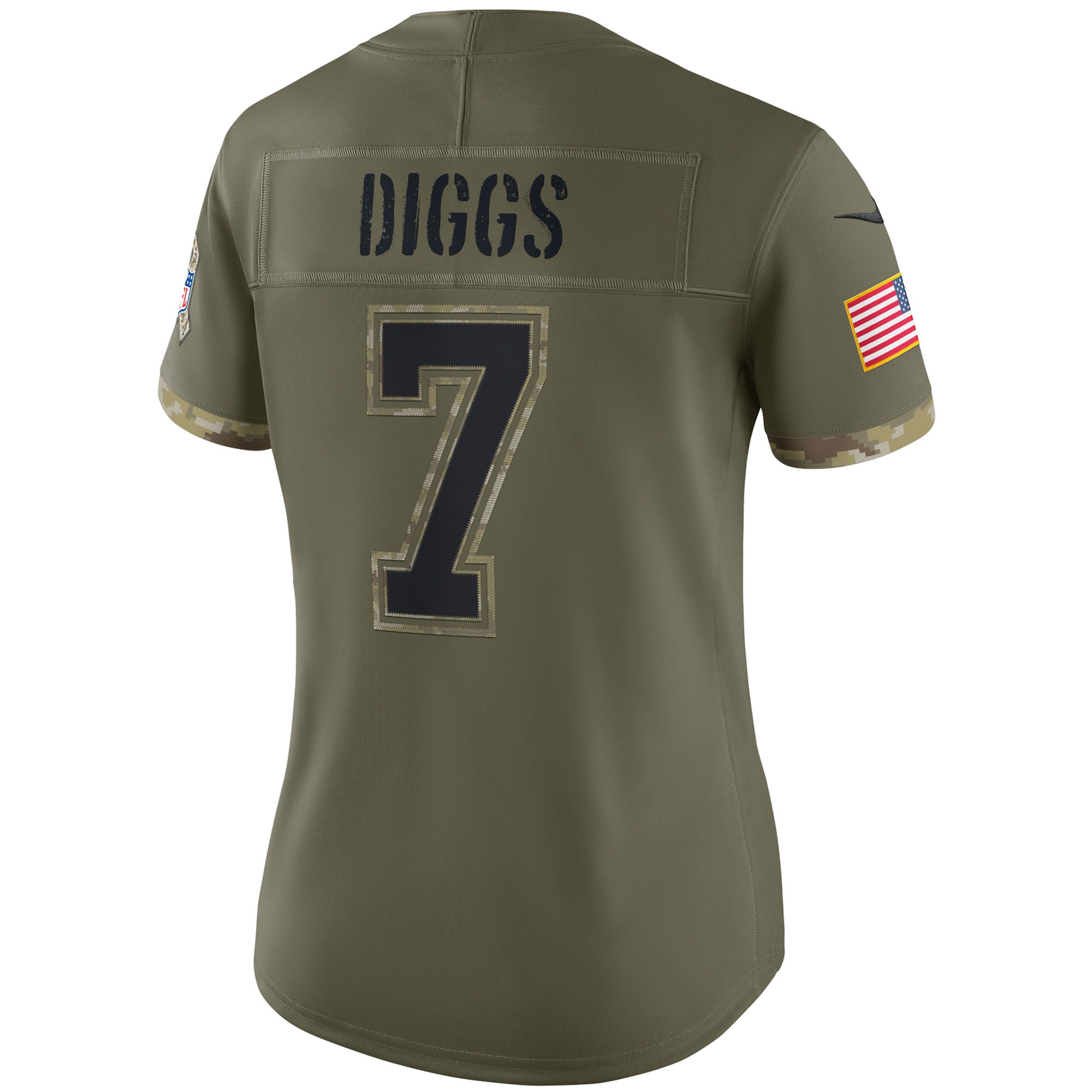 Women's Dallas Cowboys Trevon Diggs Nike Olive 2022 Salute To Service Limited Jersey
