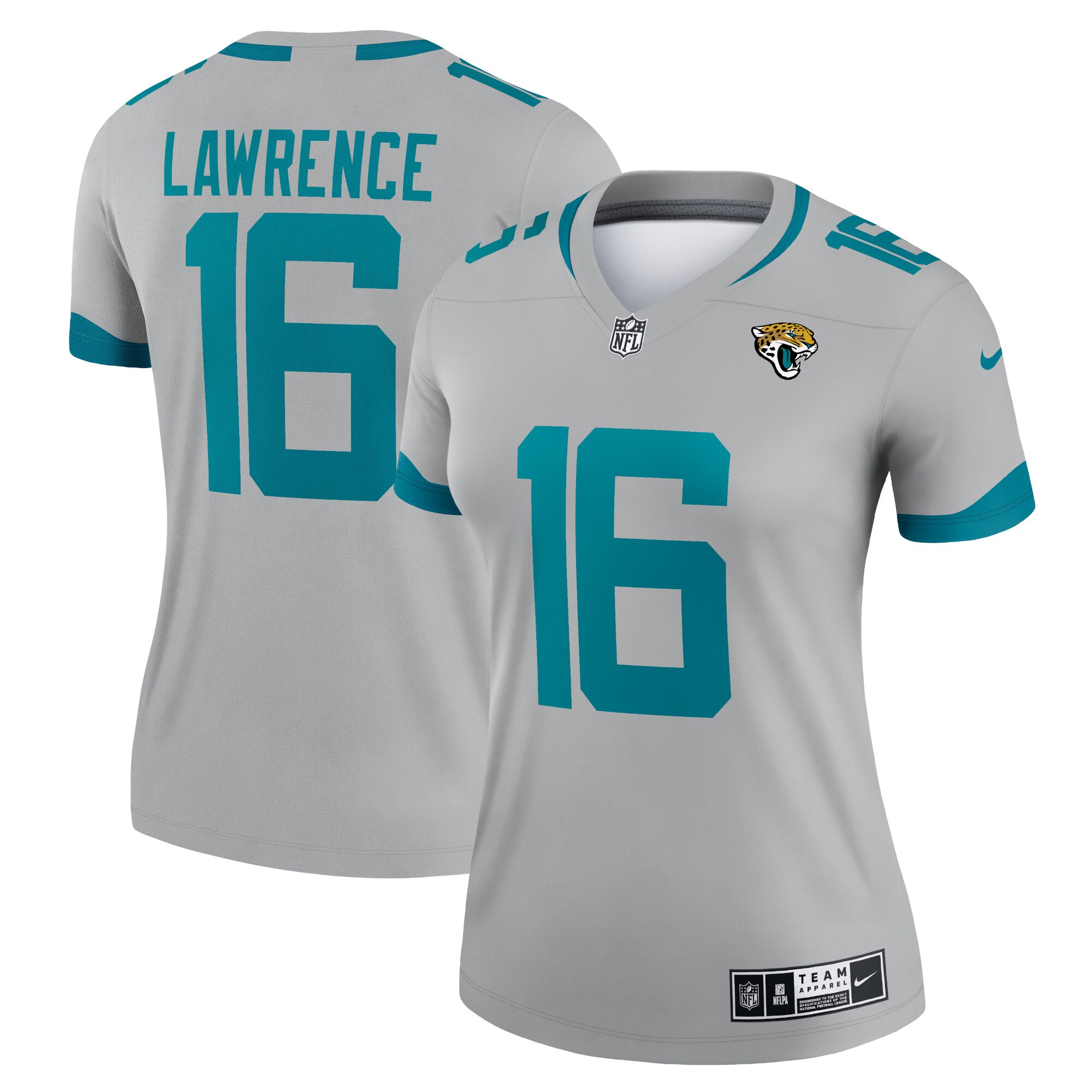 Women's Jacksonville Jaguars Trevor Lawrence Nike Silver Inverted ...