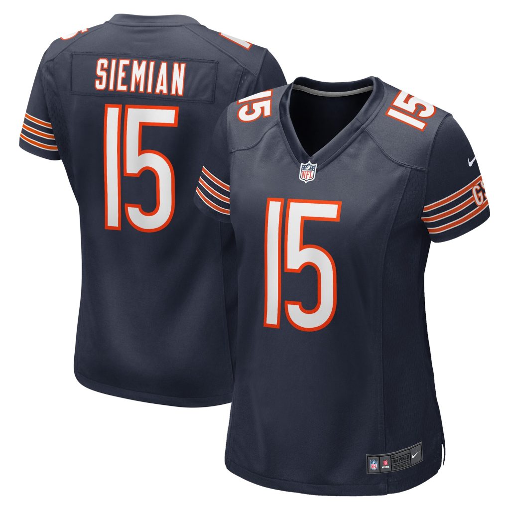 Women's Chicago Bears Trevor Siemian Nike Navy Game Player Jersey