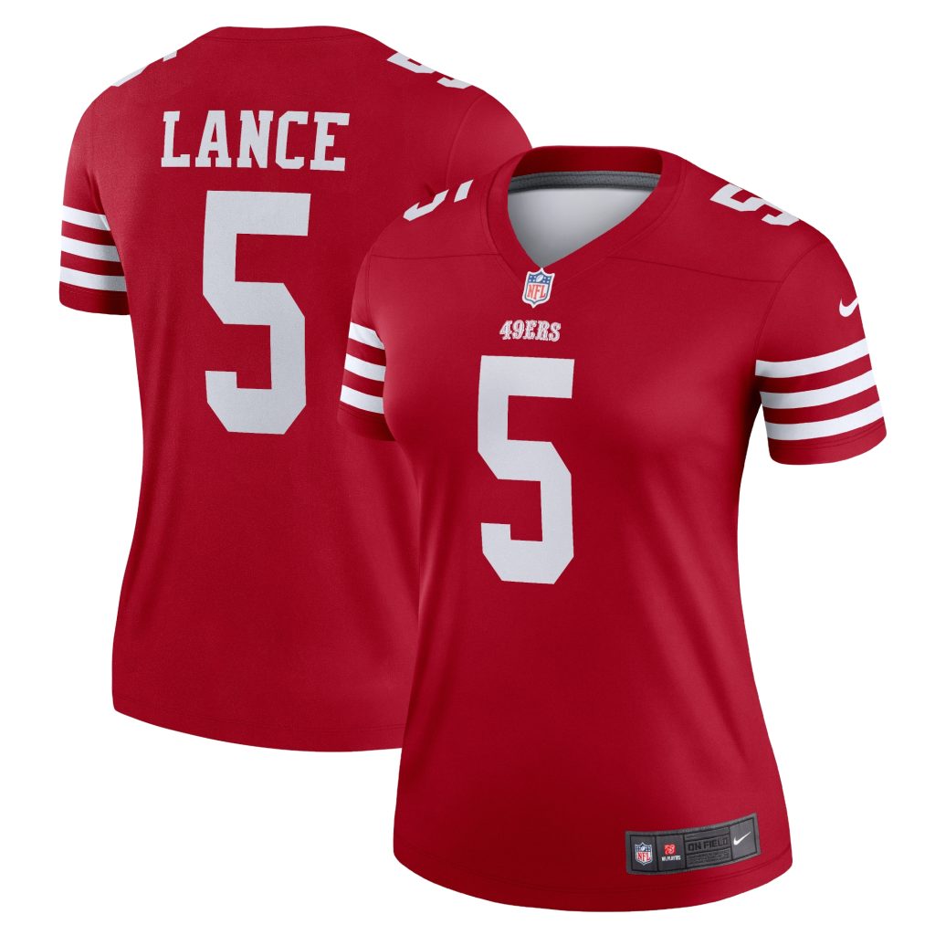 Women's San Francisco 49ers Trey Lance Nike Scarlet Legend Jersey