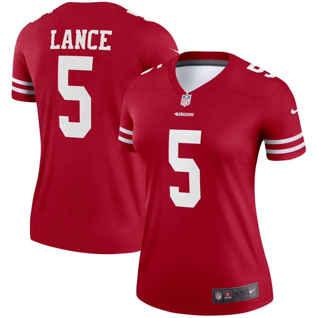 Women's San Francisco 49ers Trey Lance Nike Scarlet Legend Player Jersey