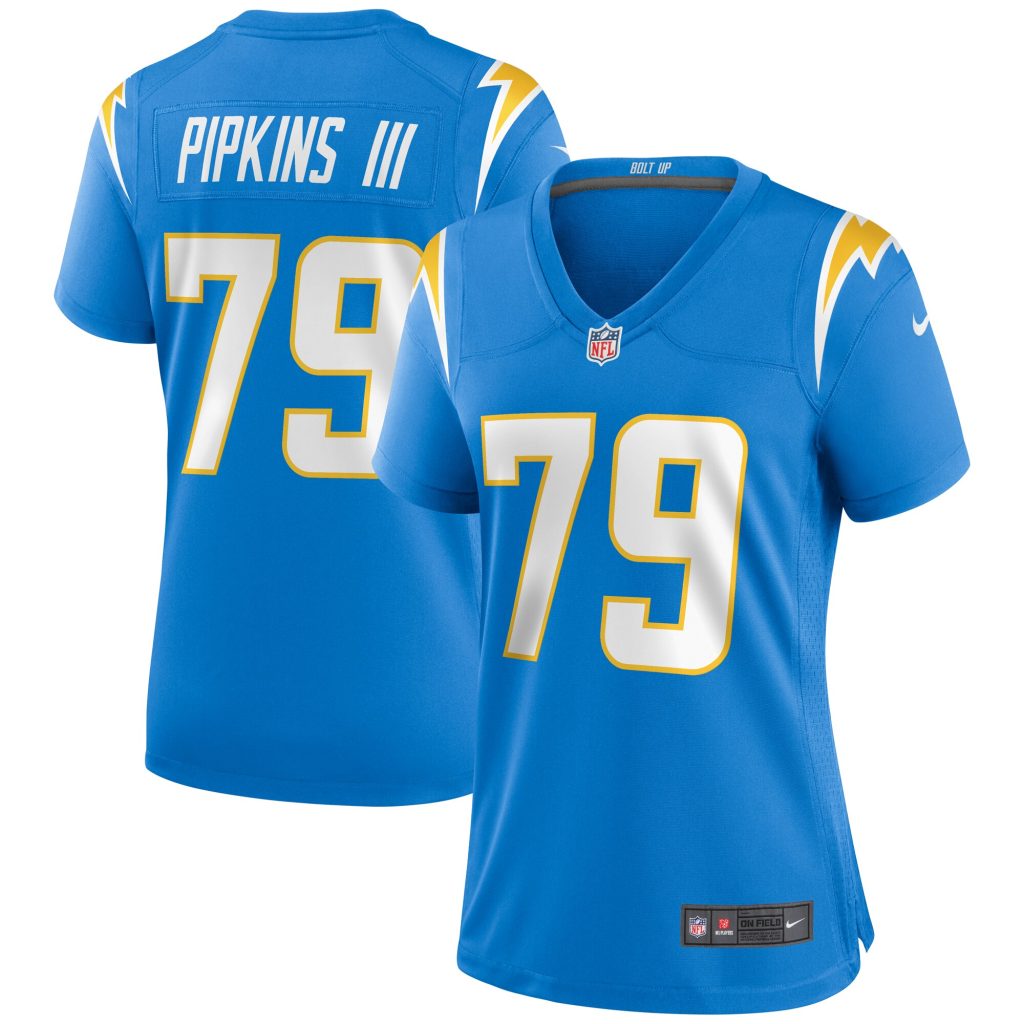 Women's Los Angeles Chargers Trey Pipkins III Nike Powder Blue Game Jersey