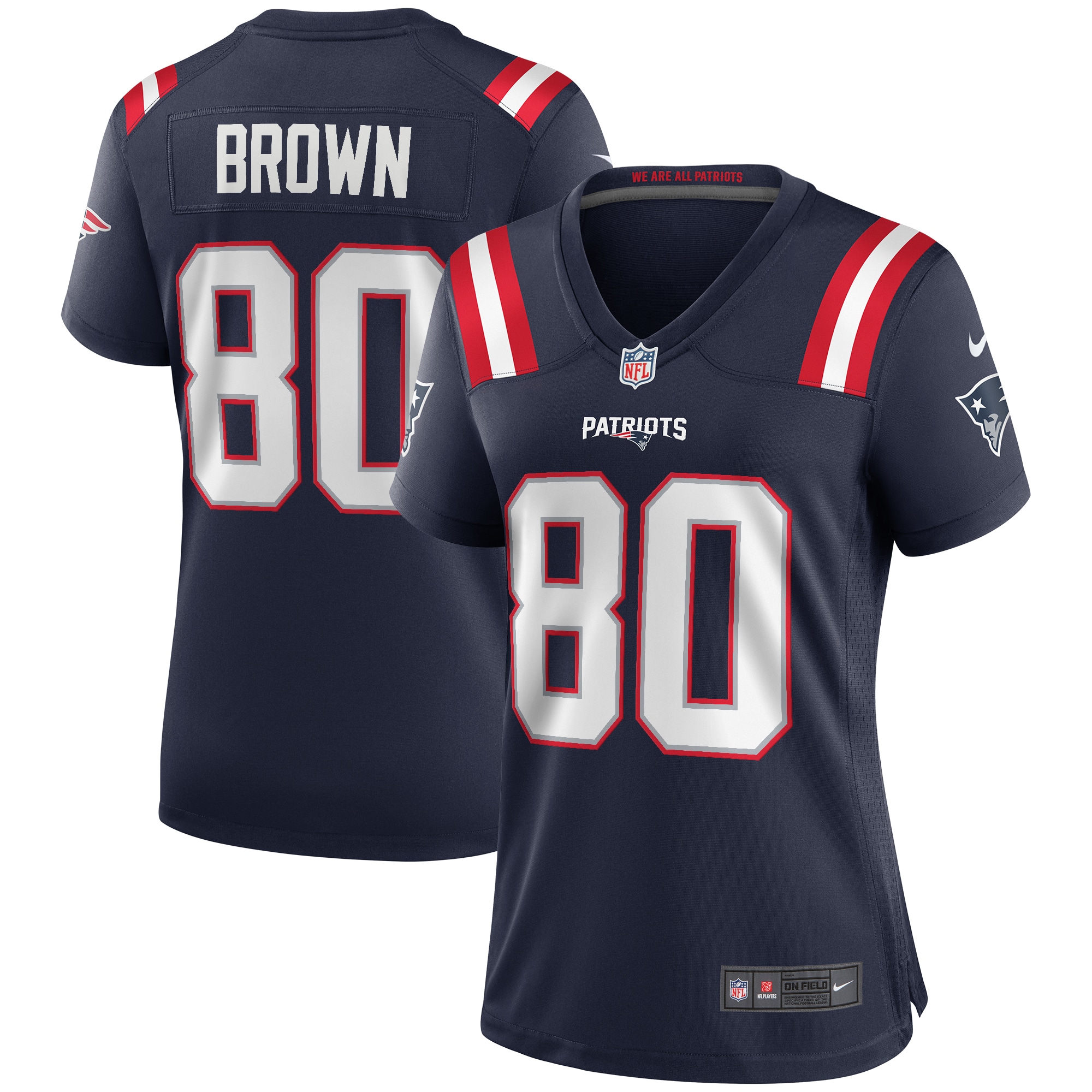 Women's New England Patriots Troy Brown Nike Navy Game Retired Player ...