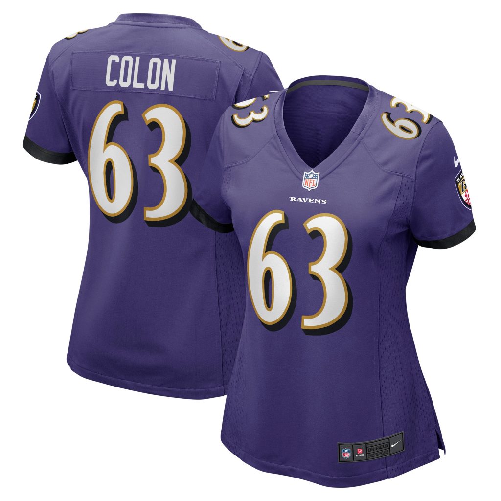 Women's Baltimore Ravens Trystan Colon Nike Purple Game Player Jersey