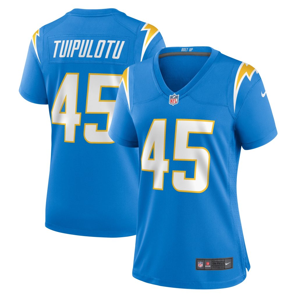 Women's Los Angeles Chargers Tuli Tuipulotu Nike Powder Blue Team Game Jersey