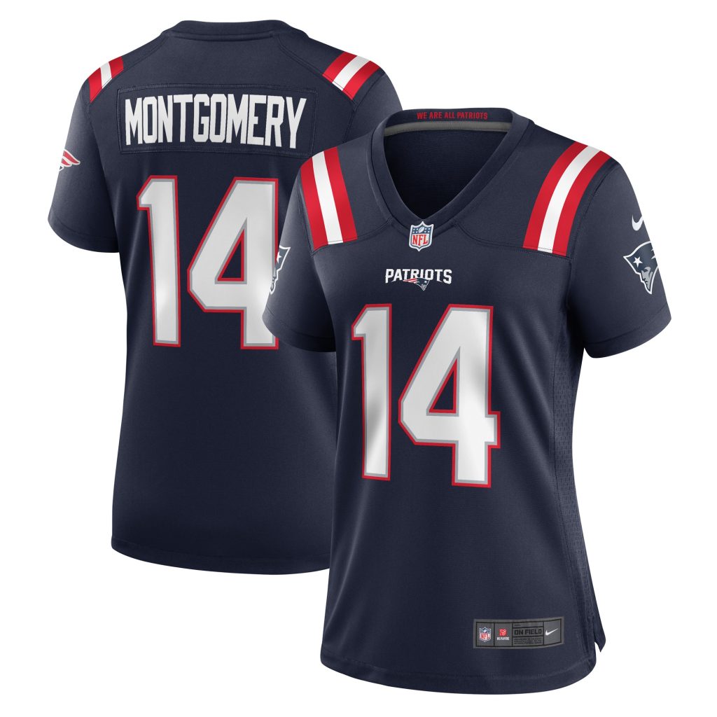 Women's New England Patriots Ty Montgomery Nike Navy Player Game Jersey