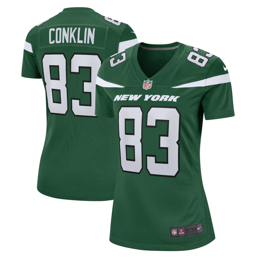 Women's New York Jets Tyler Conklin Nike Gotham Green Game Jersey