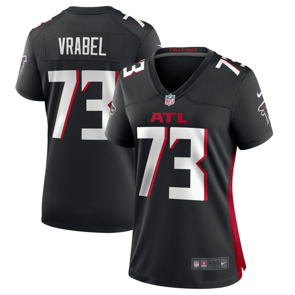 Women's Atlanta Falcons Tyler Vrabel Nike Black Player Game Jersey