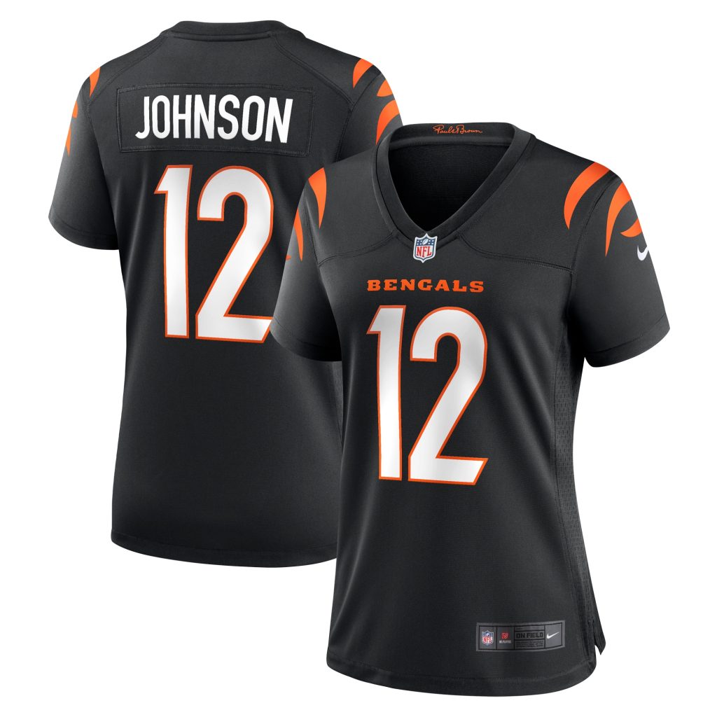 Women's Cincinnati Bengals Tyron Johnson Nike Black Home Game Player Jersey