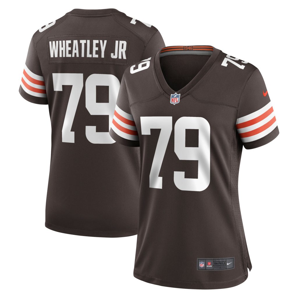 Women's Cleveland Browns Tyrone Wheatley Nike Brown Team Game Jersey