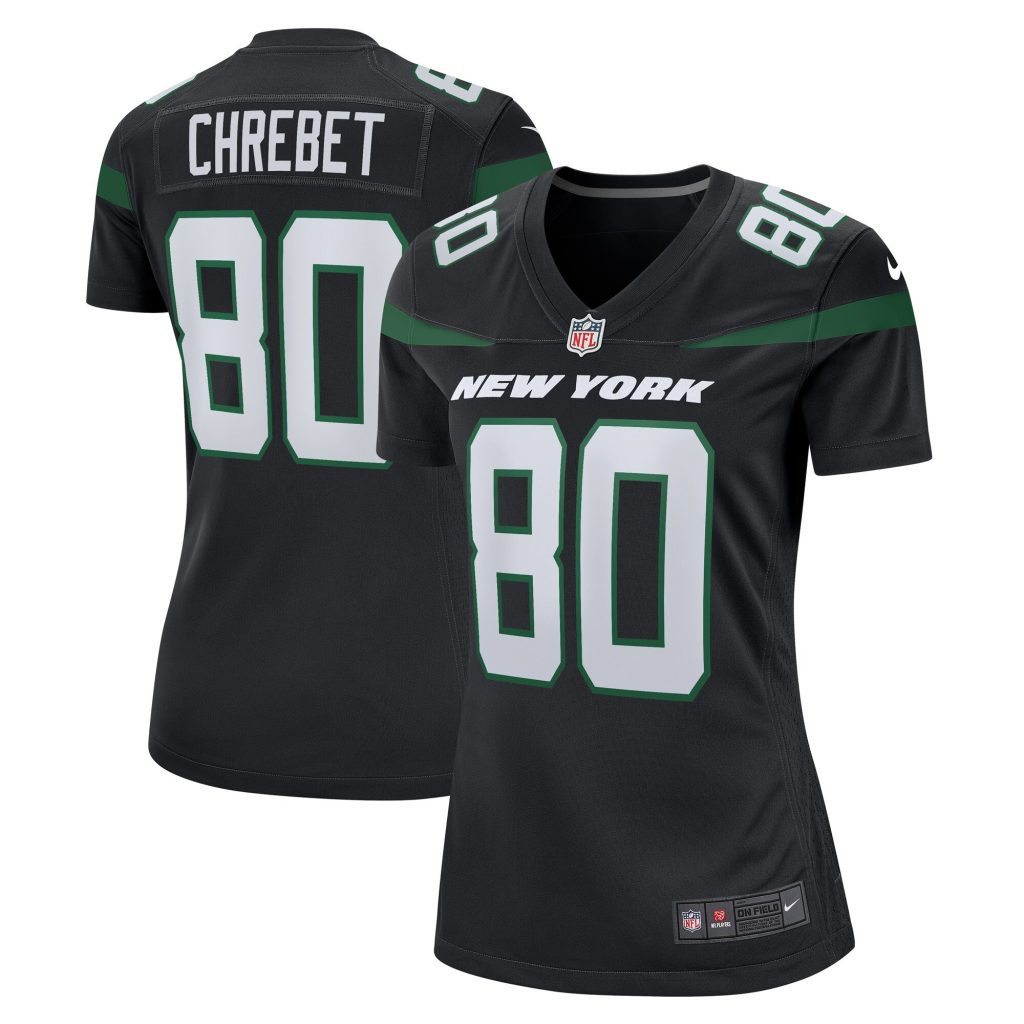 Women's New York Jets Wayne Chrebet Nike Black Retired Player Jersey