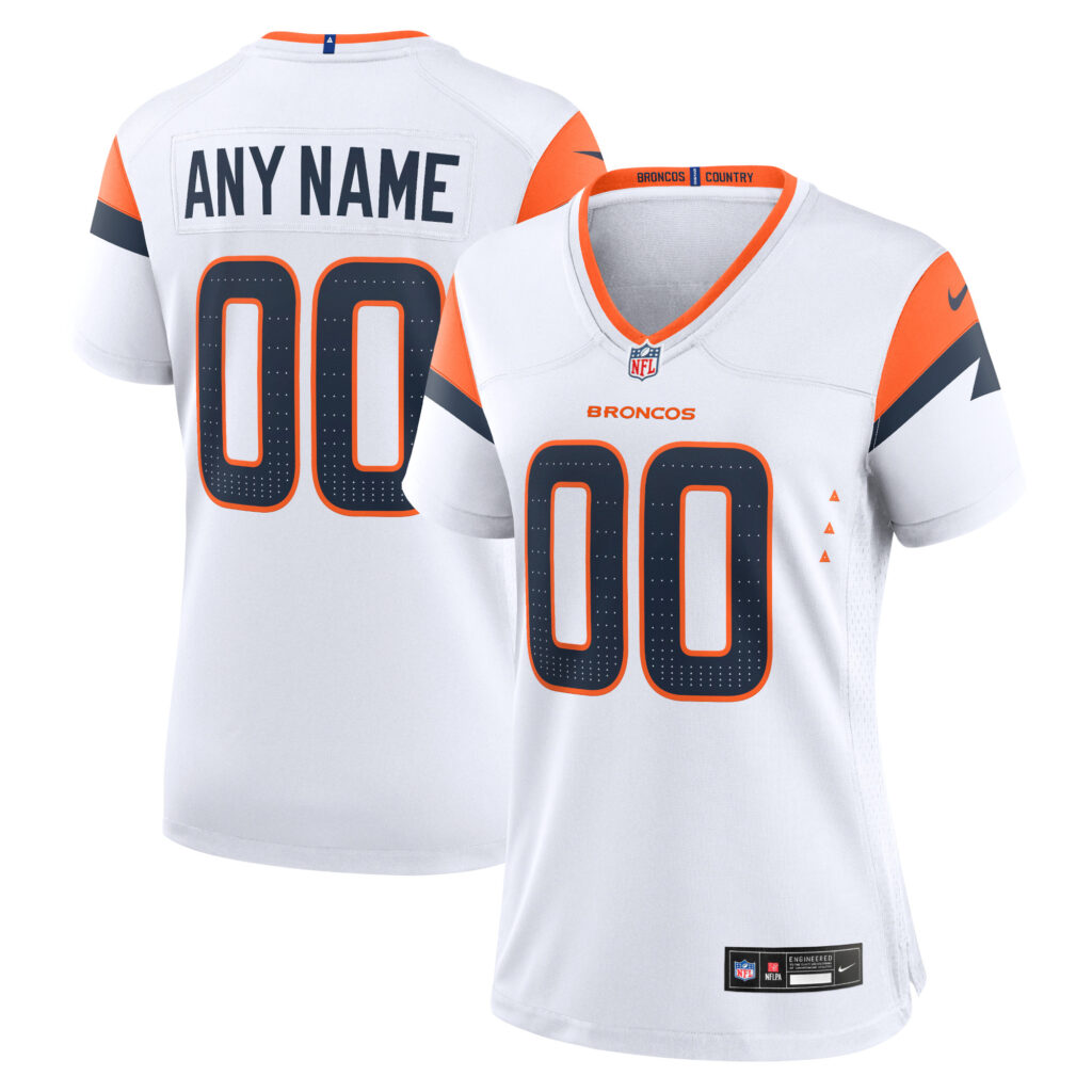 Denver Broncos Nike Women's Custom Game Jersey  - White