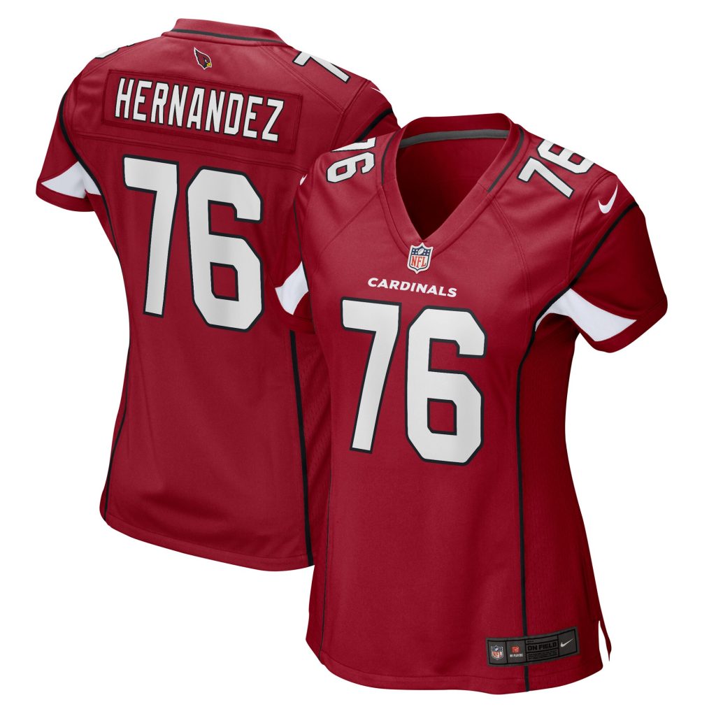 Women's Arizona Cardinals Will Hernandez Nike Cardinal Game Player Jersey