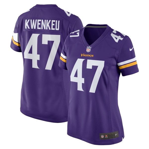 Women's Minnesota Vikings William Kwenkeu Nike Purple Home Game Player Jersey