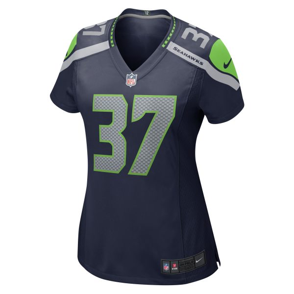 Women's Seattle Seahawks Xavier Crawford Nike College Navy Home Game Player Jersey