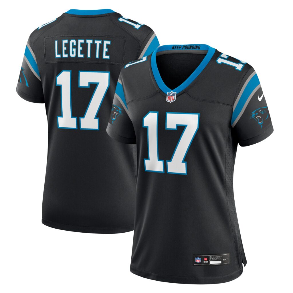 Xavier Legette Carolina Panthers Nike Women's Game Jersey -  Black