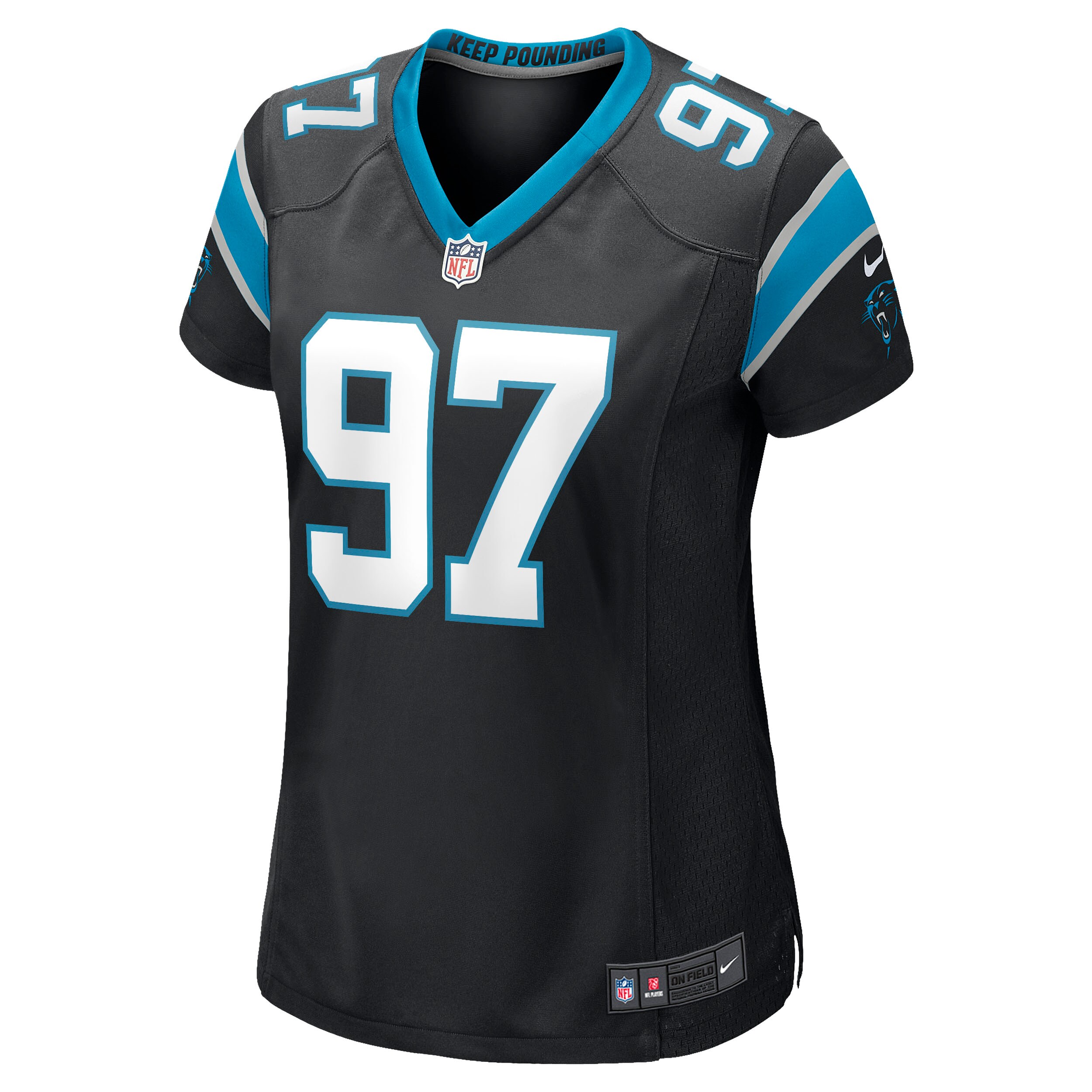 Women's Carolina Panthers Yetur Gross-Matos Nike Black Game Jersey