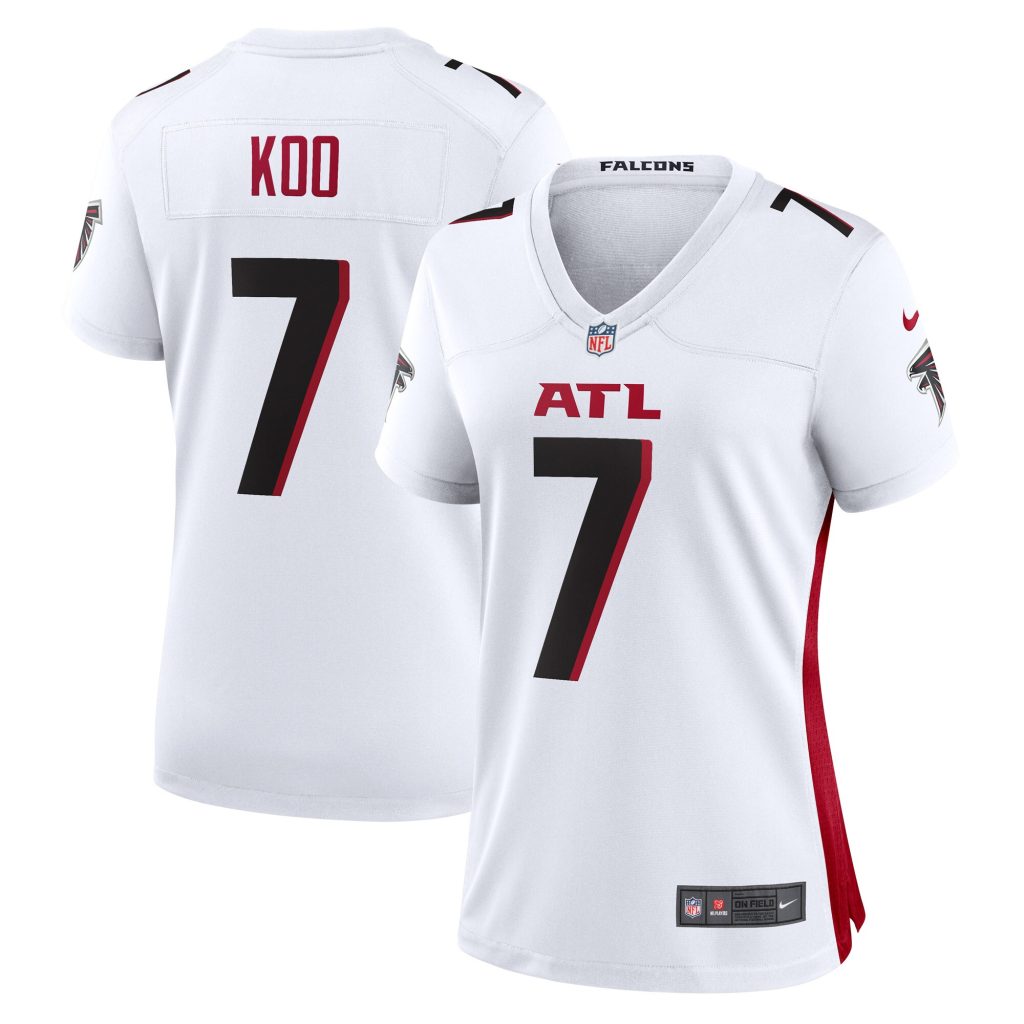 Women's Atlanta Falcons Younghoe Koo Nike White Game Player Jersey