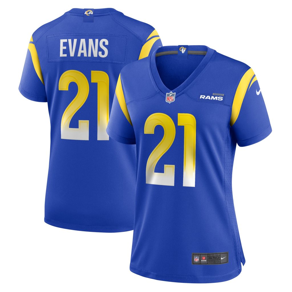 Women's Los Angeles Rams Zach Evans Nike Royal Home Game Jersey