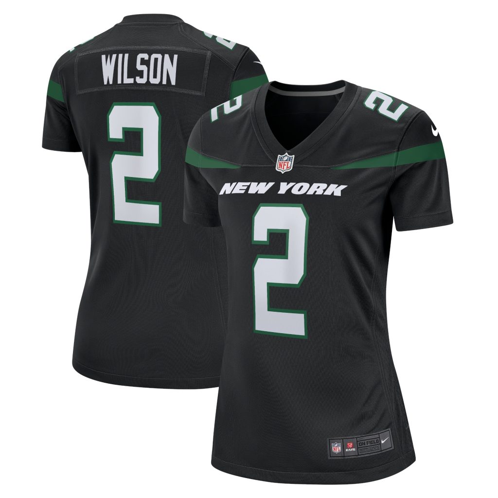 Women's Zach Wilson New York Jets Nike Black Alternate 2021 NFL Draft First Round Pick Game Jersey