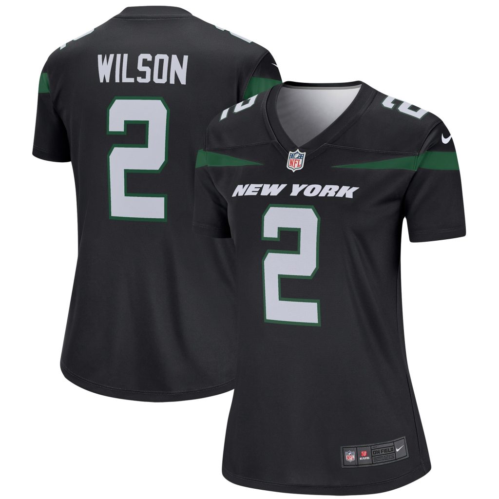 Women's New York Jets Zach Wilson Nike Black Legend Jersey