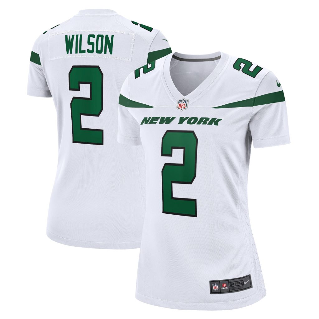 Women's New York Jets Zach Wilson Nike White Game Jersey